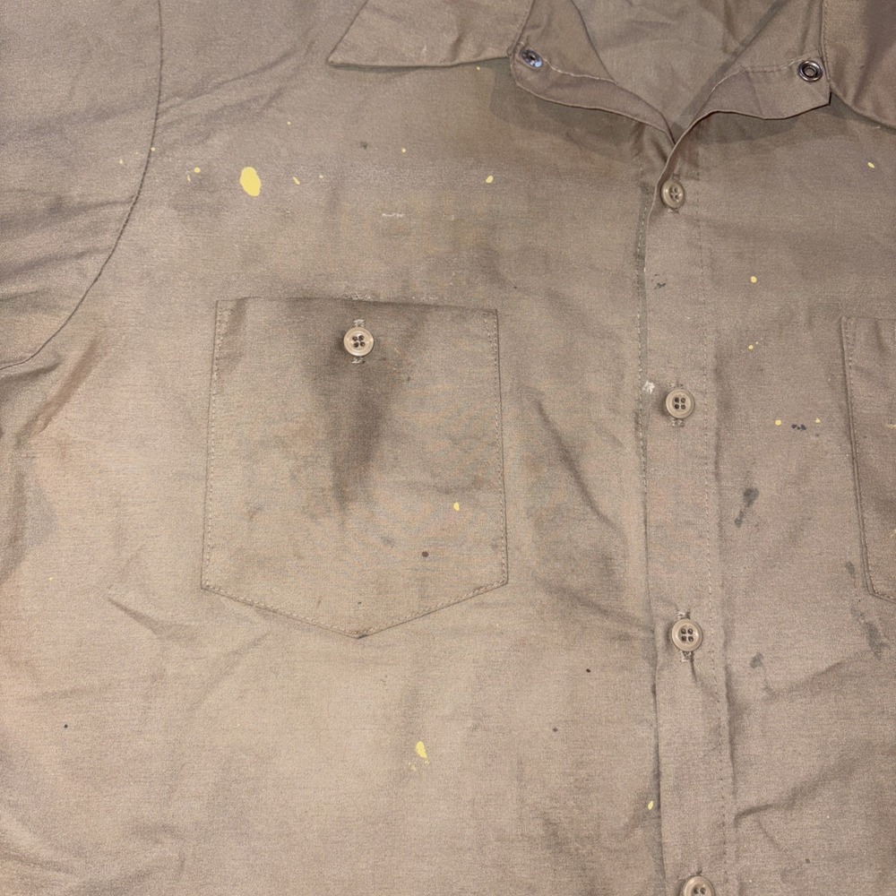 Prison Inmate Work Shirt Tan XL - Picture 3 of 8